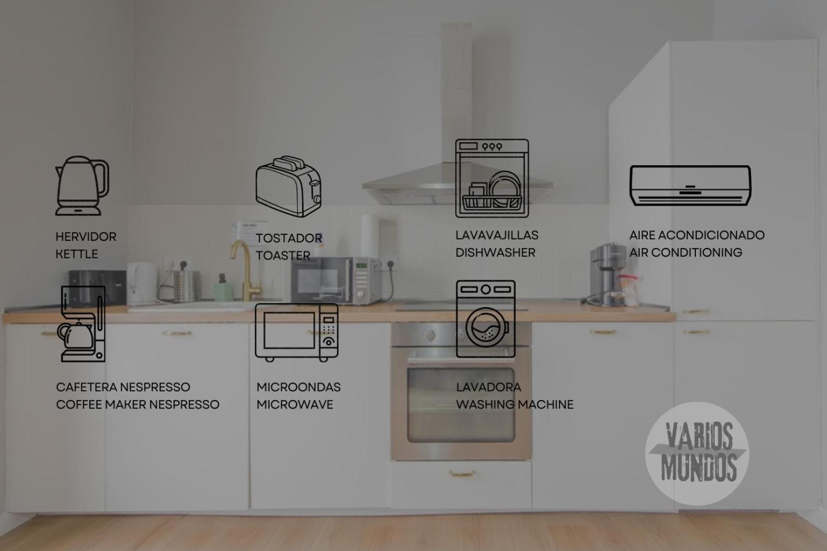 Modern Apt & Cool Interior Design A 20 Metros Del Retiro E1 Madrid Esterno foto